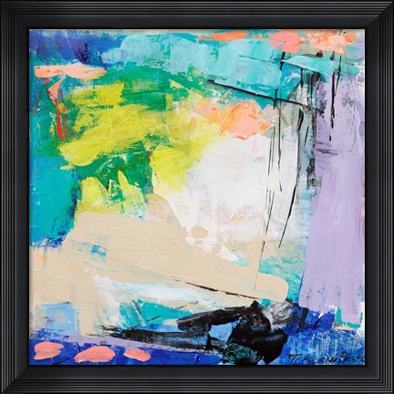 Framed Violet Vigor I Print