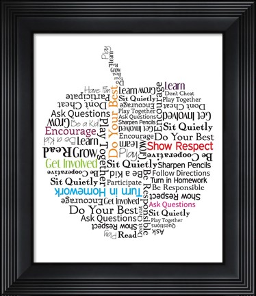 Framed Apple Etiquette Print