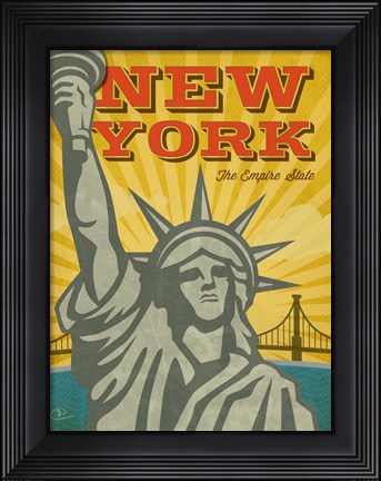 Framed New York - The Empire State Print