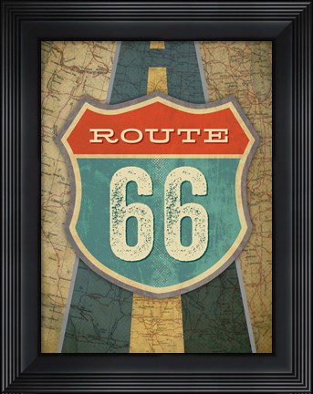 Framed Route 66 Print