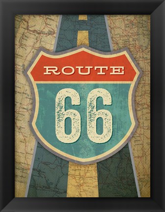 Framed Route 66 Print