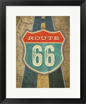 Framed Route 66 Print