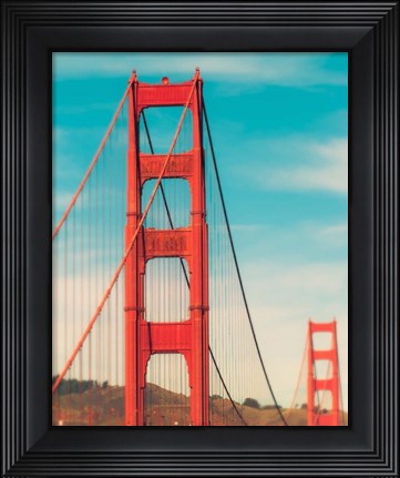 Framed Golden Gate in The Morning Print