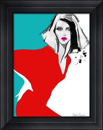 Framed Red Dress Print