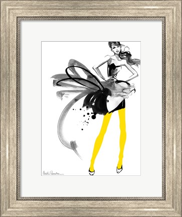 Framed Yellow Tights Print
