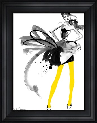 Framed Yellow Tights Print