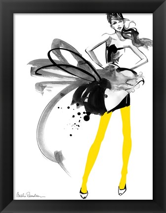 Framed Yellow Tights Print