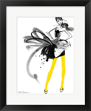 Framed Yellow Tights Print