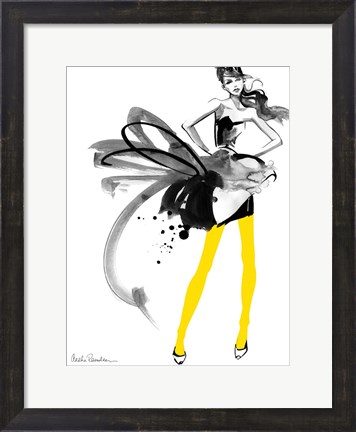 Framed Yellow Tights Print