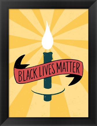 Framed Black Lives Matter - Candle Print