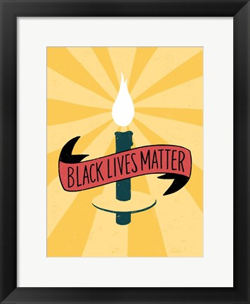 Framed Black Lives Matter - Candle Print