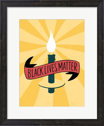 Framed Black Lives Matter - Candle Print