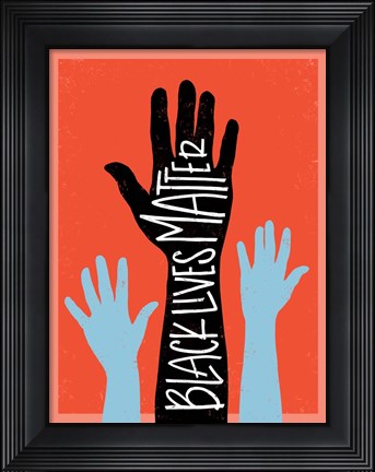Framed Black Lives Matter - Hands Print