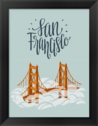 Framed San Francisco Travel Print