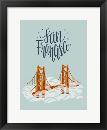 Framed San Francisco Travel Print