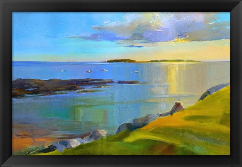 Framed Kettle Cove Boats 2 Print