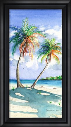 Framed Palm Shadows Print