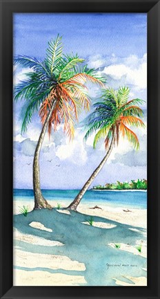 Framed Palm Shadows Print