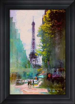 Framed Paris Street Print