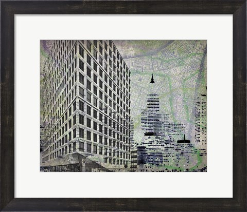 Framed Cityscape I Print
