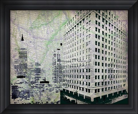 Framed Cityscape II Print