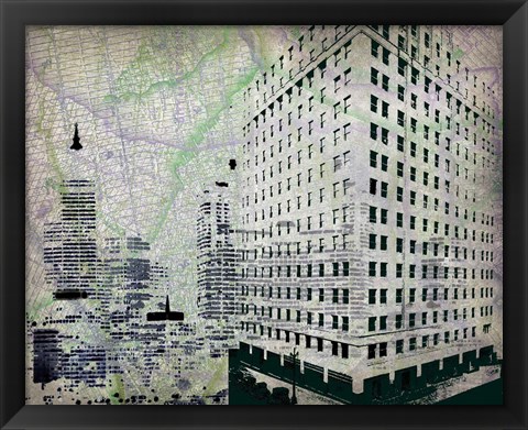 Framed Cityscape II Print