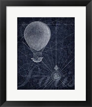 Framed Hot Air over Paris I Print