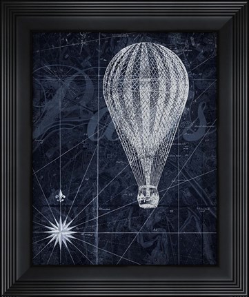 Framed Hot Air over Paris II Print