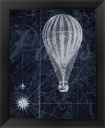 Framed Hot Air over Paris II Print