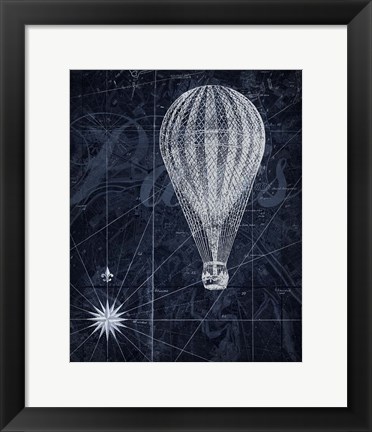 Framed Hot Air over Paris II Print