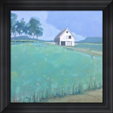 Framed Barn in Midsummer Light Print