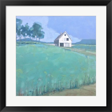 Framed Barn in Midsummer Light Print