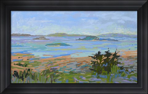 Framed Islands Off the Mainland Print