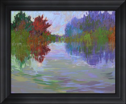 Framed Waterways VII Print