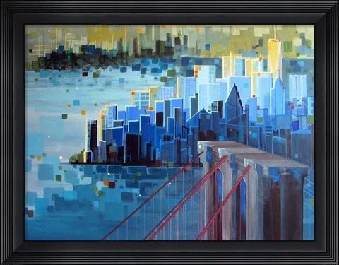 Framed Start Spreading the News Print