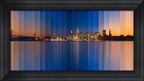 Framed Chromatic Symphony San Francisco Print