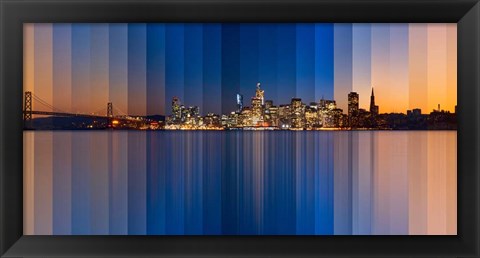 Framed Chromatic Symphony San Francisco Print