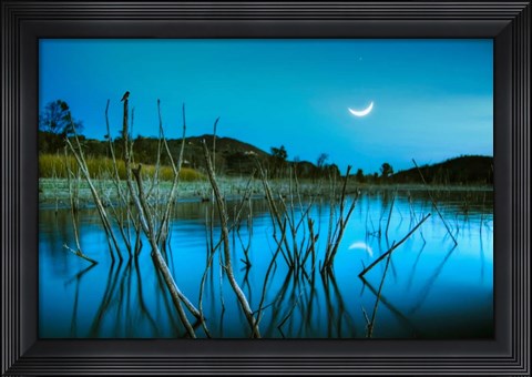 Framed Blue Lake Print