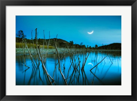 Framed Blue Lake Print