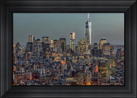 Framed Downtown Skyline 12 Print