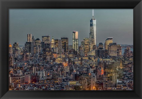 Framed Downtown Skyline 12 Print