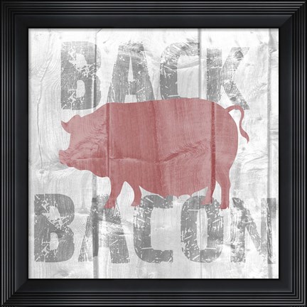 Framed Back Bacon Print