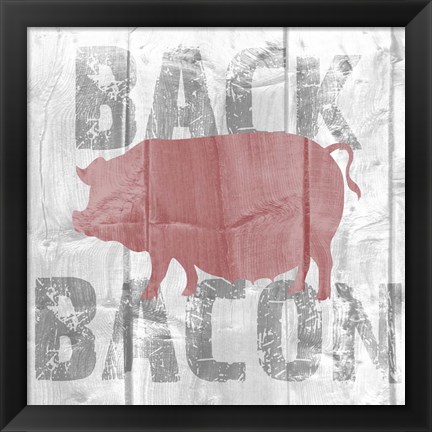 Framed Back Bacon Print