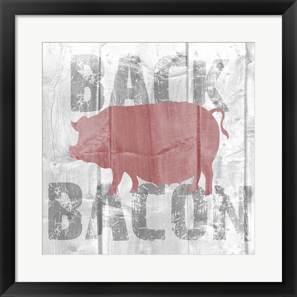 Framed Back Bacon Print