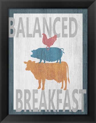 Framed Balanced Breakfast One Print