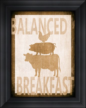 Framed Balanced Breakfast Two Print