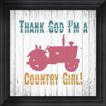 Framed Country Girl Print