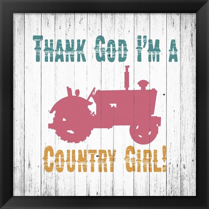 Framed Country Girl Print