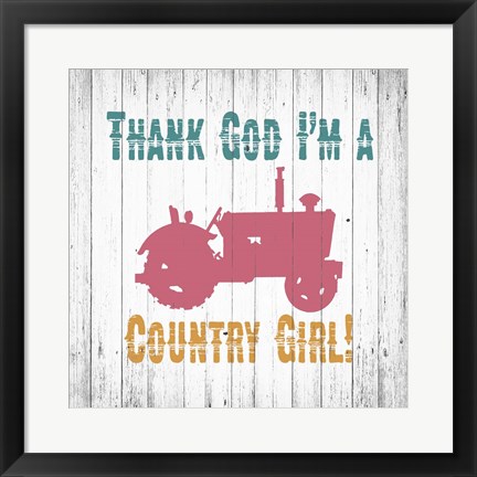 Framed Country Girl Print