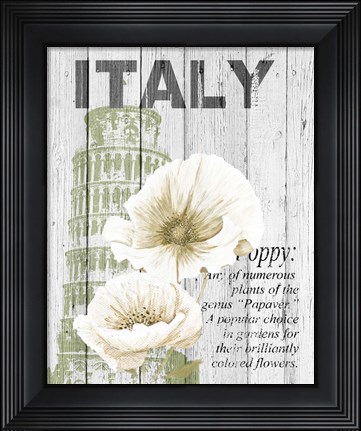 Framed Italy Poppies Print